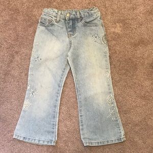 4T sparkly bell jeans